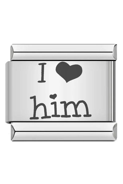 SiestaAccessories Italian Couple Themed Bracelet Charm - I Love Him / I Love Him