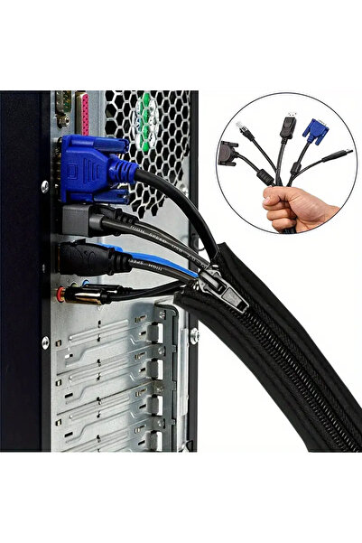 Choice li xian tao 1 جراب إدارة الكابلات بسحاب - ينظم الكابلات ويحميها بشكل أنيق. سهل الاستخدام