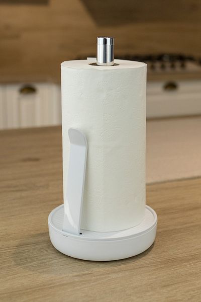 Prima Nova White Countertop Paper Towel Holder