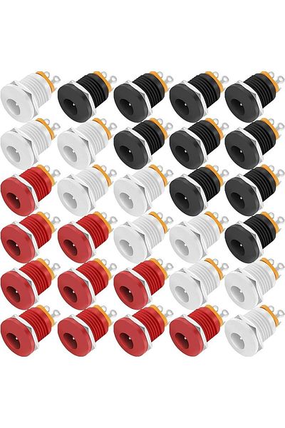 DAIERBUMP 5.5x2.1mm Daiertek 30pcs 2.1mm Barrel Jack 5.5x2.1mm Female Dc Power Jack 2.1 X 5.5mm Dc Jack Connec