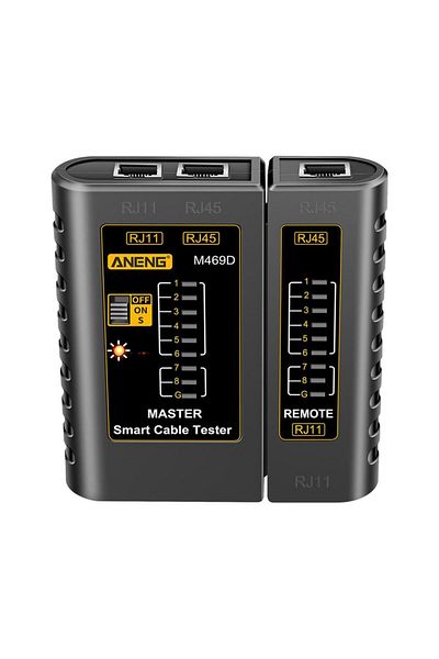Choice Black Aneng M469d Cable Lan Tester Network Cable Tester Rj45 Rj11 Rj12 Cat5 Utp Lan Cable Tester Net