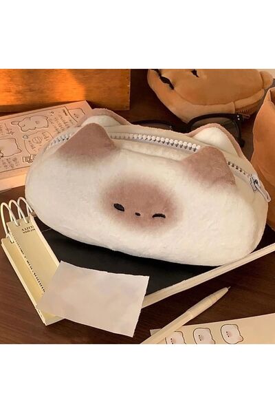 Choice حقيبة أقلام بيضاء لطيفة محمصة على الطريقة الفرنسية، حقيبة أقلام كبيرة ...