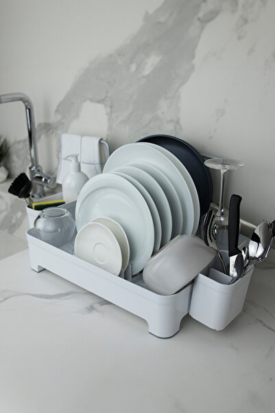 Prima Nova Kiev Bez Askılı Ayrılabilir Kaşıklıklı Bulaşıklık Beyaz