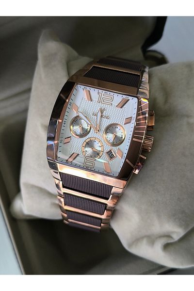 Raymond Men's Brown Cornered Wristwatch