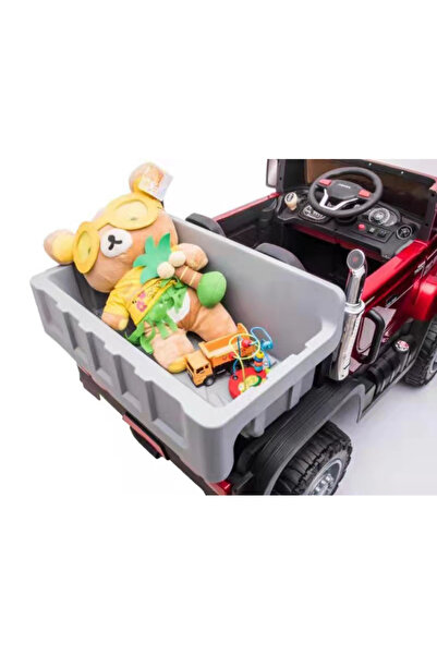 Fab N Funky شاحنة/سيارة تعمل بالبطارية، موسيقى، أضواء، بلوتوث، جهاز تحكم عن بعد، مشغل MP3 - للأطفال من سن 3 سنوات فما فوق، أحمر