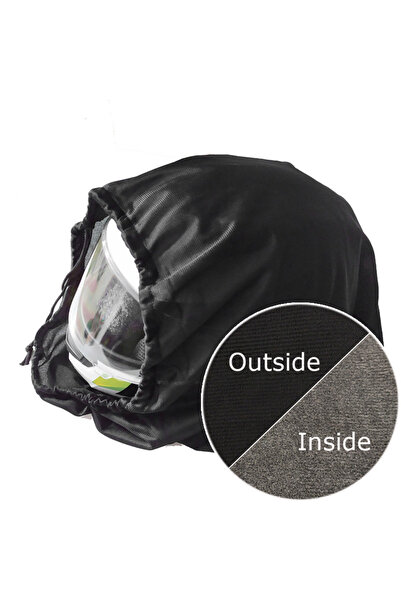 Choice حقيبة خوذة دراجة نارية بحبل واحد من القطيفة وجيب للسحب للدراجة البخاري...