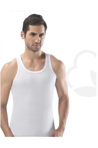 ByDon 6 Men's Plus Size Combed Cotton Strap Undershirt 100% Cotton