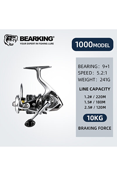 Choice 9 1000 ماركة BERKING وصول جديد بكرة صيد المياه المالحة الدوارة 1000-60...