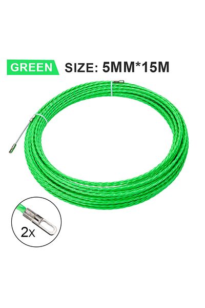 Choice 15m 5mm 5-50m Cable Guide Tape Puller Extractor Glass Fiber For Telecommunications Electrical Wall W