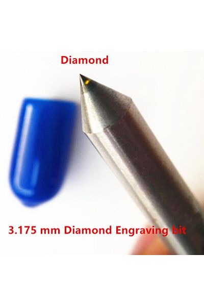 Choice 3 X L50 X 90 2pcs 3.175mm 3mm Diamond Point Engraving Cutters Metal Stone Circuit Board Pcb Bits Eng