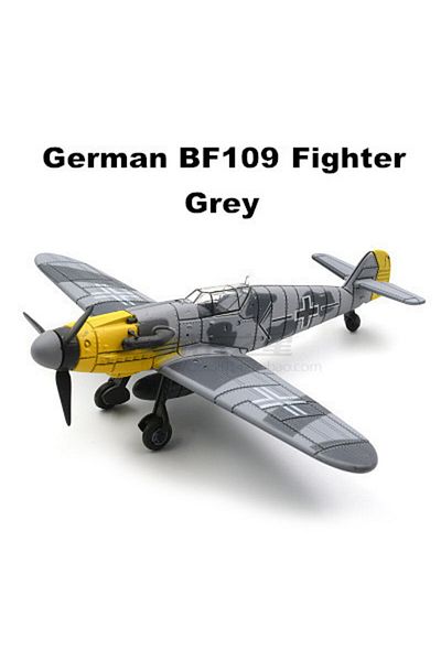 Choice Bf109 Grey 22cm 4d Diy Toys Fighter Assemble Blocks Building Model Airplane Military Model Arms Ww2
