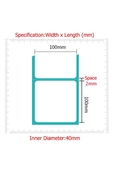 Choice 30x20mm 700pcs Direct Thermal Removable Blank Labels Rectangle Self-adhesive Writable Barcode Superm