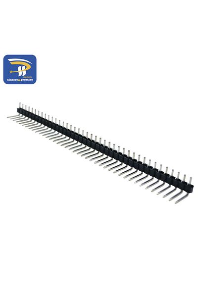 Choice 10pcs/lot 2.54mm 1*40p 90 Degree Right Angle Single Row Male R/a 40 Pin Header Positive Pcb Board...