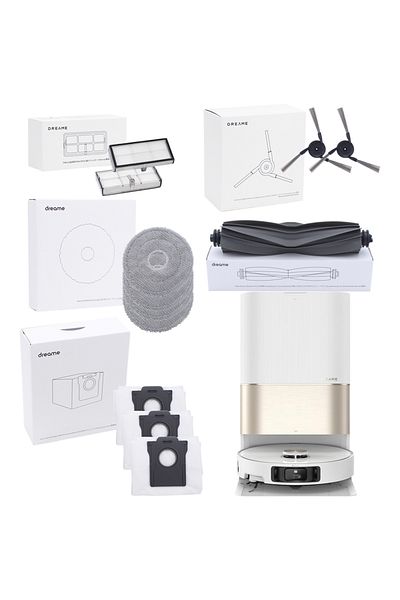 Choice مجموعة X40 Ultra 【اختياري】إكسسوارات المكنسة الكهربائية الروبوتية Dreame X40 Ultra الأصلية، فرشاة دوارة، فلتر، د