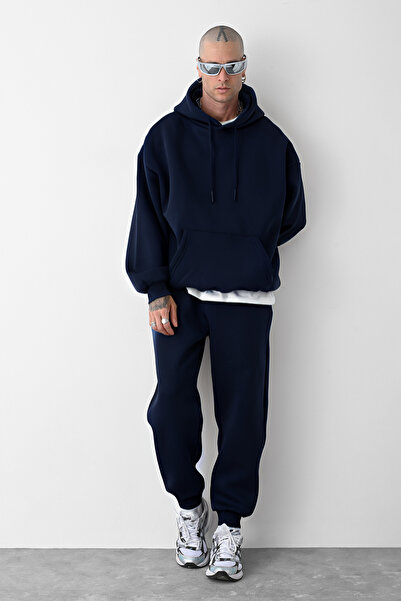 CMZ COLLECTİON Σετ φόρμας σε μπλε ναυτικό χρώμα, oversized, με χαλαρή εφαρμογή