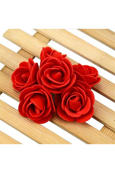 Choice 450pcs-480pcs Deep Red About 480pcs-500pcs/3cm Mini Pe Foam Rose Flower Head Artificial Rose Flower