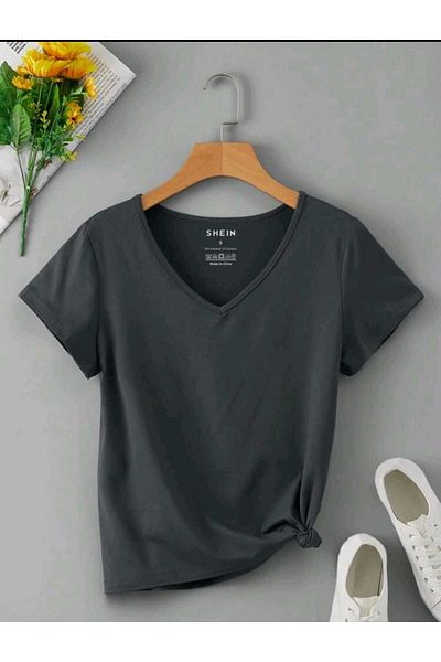 FAVORİST Γυναικείο T-Shirt με λαιμόκοψη - Regular Fit Summer Fit