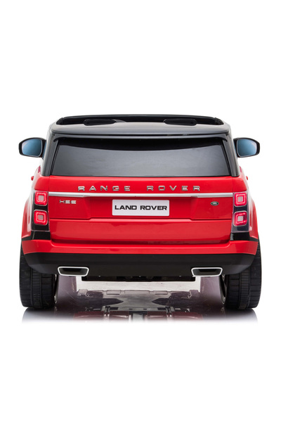 Fab N Funky سيارة رينج روفر للركوب مع أضواء وبوق تعمل بالبطارية ومقعد واسع للأطفال من سن 3 سنوات فما فوق، لون أحمر