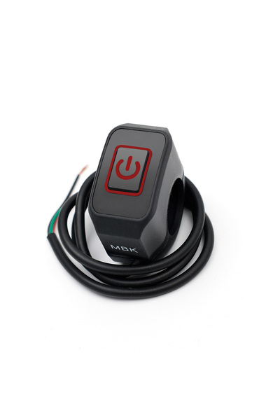 Choice زر مفتاح مقود دراجة نارية عالمي أحمر 12 فولت زر موصل مفتاح لضغطة النجمة الكهربائية