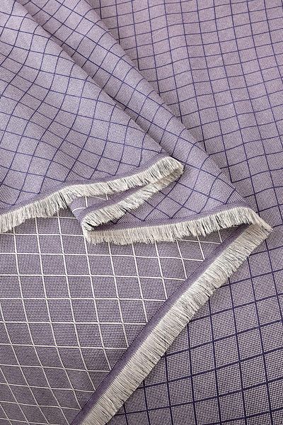 Denizli Concept Set dublu Plum Lapis Pique - Cuvertură de pat 100% bumbac cu model geometric - Cu cearșaf