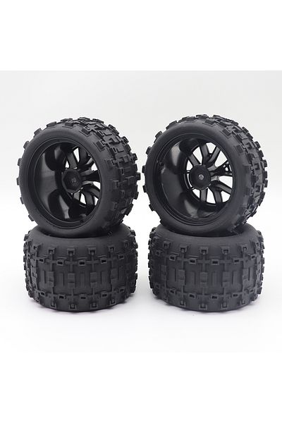 Brilliant Deer 4 Pcs Wheel B Skidproof Rubber Wheel Tyre Wear-resistant Off-road Vehicle Tire Upgarde Parts For Sma