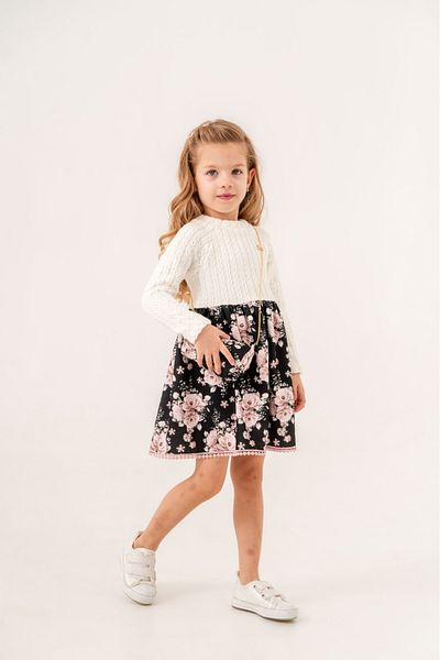 Eray Kids Knitwear Patterned Dress