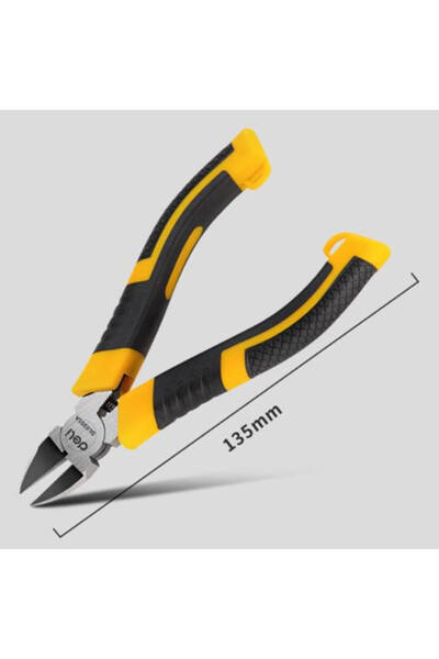 Deli كماشة بلاستيكية CR-V مقاس 5 بوصات، كماشة 5/6 بوصة لقص الأسلاك والكابلات ...