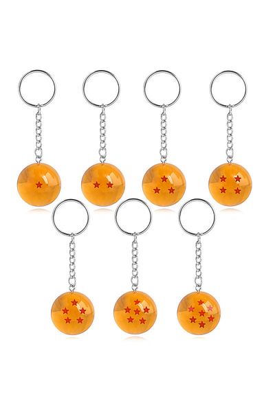 Choice No Box 7pcs 2.7cm 7pcs/set Anime Son Goku Shenron Dragonball Crystal Ball Resin Action Figure Model