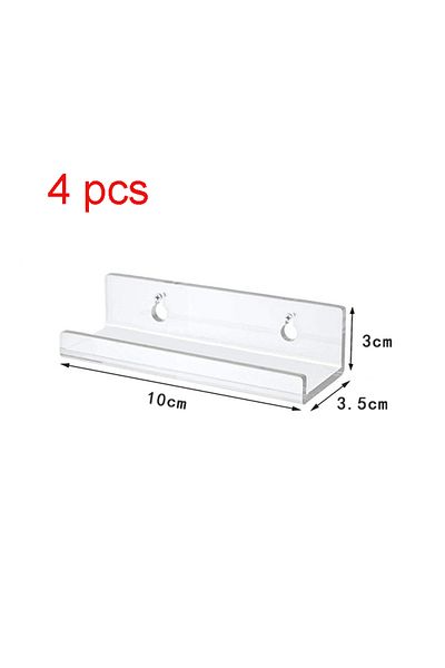 Choice 4inch 4 Pcs 4/6/8pcs Acrylic Record Display Stand 4/7/12 Inch Clear Wall Mounted Vinyl Record Holder