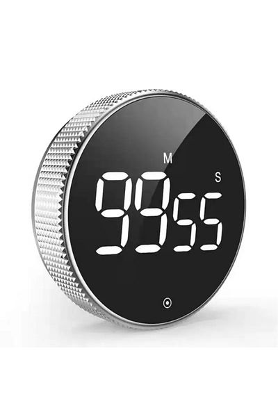 Choice Black 1pcs Magnetic Stopwatch Led Digital Display Timer Kitchen Study Countdown Silent Timer Self Re