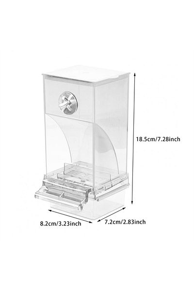 Choice Transparent No Mess Bird Feeders Automatic Parrot Feeder Drinker Acrylic Seed Food Container Cage Ac