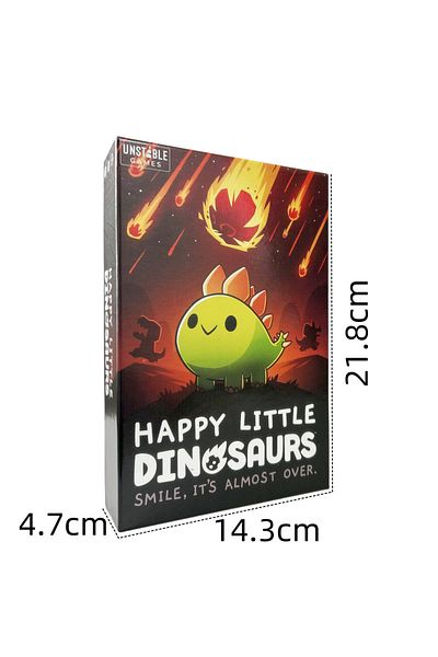 Choice Dl11a-happy-red Happy Little Dinosaurs English Unicorn Chess And Card Strategy Hazards Board Game Ca