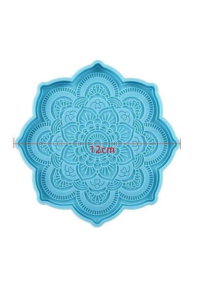 YouYoungDifferent Mandala Mandala Coaster Silicone Mold Round Tray Cup Mat Epoxy Resin Casting Mould For Diy Resin Cra