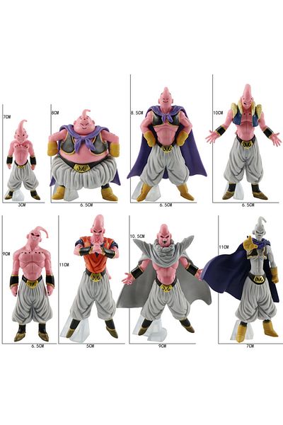 Choice 8pcs Buu 7-11cm 7-11cm Dragon Ball Z 8pcs/set Majin Buu Action Figure Toys Collection Pvc Model Viny