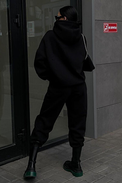 CMZ COLLECTİON Σετ Φόρμας Premium Μαύρο Plus από Βαμβάκι