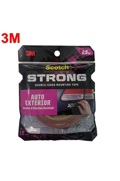 Choice شريط لاصق للسيارات من 3M، مقاس 12 مم × 4 م، شريط لاصق مزدوج الجوانب من...