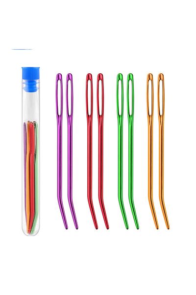 Choice Type 7 Knitting Yarn Needle Set Bent Tip Tapestry Needles For Yarn Large Eye Blunt Needles For Hand