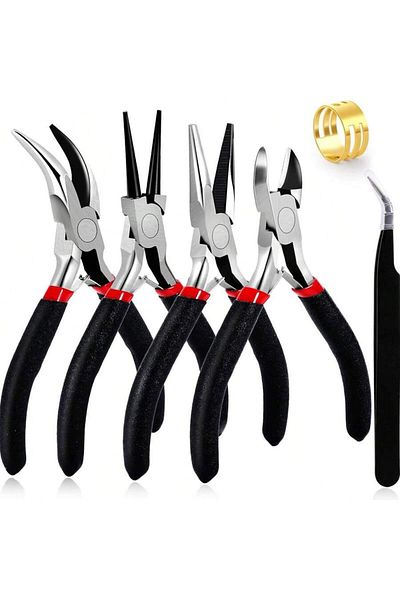Choice 6pcs 4 Pack Jewelry Pliers Jewelry Making Pliers Tools Kit With Needle Nose Pliers/chain Nose Pliers