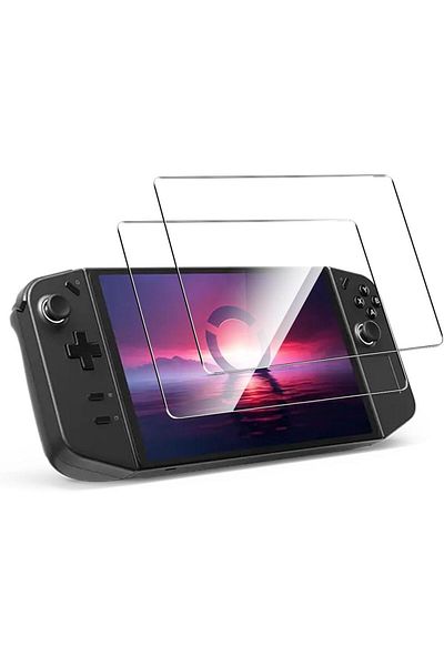 gootrades Matte-2pcs Tempered Glass Protective Film For Lenovo Legion Go Screen Protector Curved Edge Anti Scr
