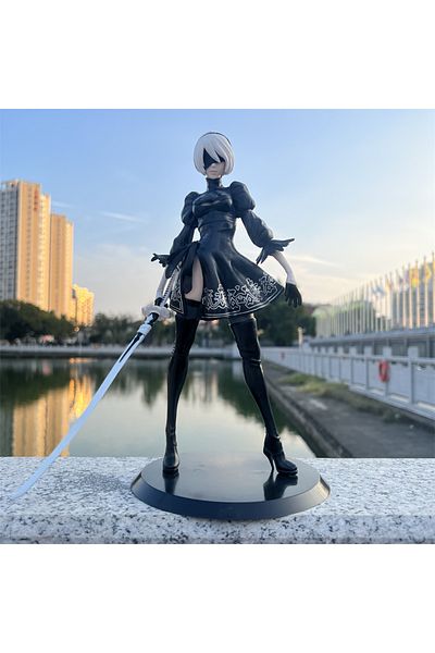 Choice 1pcs Opp Bag Yorha Figure Nier Automata 2b No.2 Tpye B Anime Figures Deluxe 28cm Pvc Model Action Fi