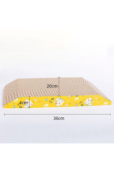 Choice Trapezoid New Bowl Cat Scraper Sharpening Claw Cardboard Corrugated Board Scratch-resistant Cat Scra