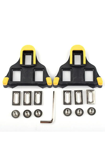 Choice مشبك دواسة دراجة طريق أصفر SPD SL مشبك لوحة دواسات دراجات ذات لوحة قفل...