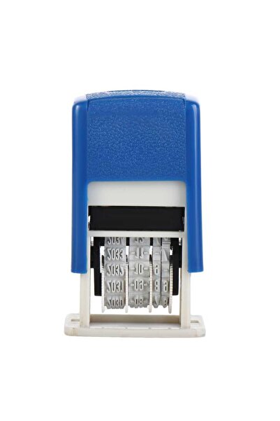 Choice طوابع التاريخ ذات مقبض الحساب باللون الأزرق السماوي، ختم إرجاع الحبر تلقائيًا، طوابع صغيرة ذاتية الحبر من أجل