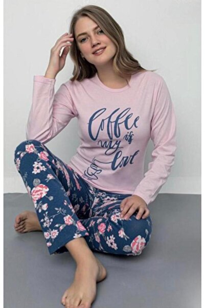 İpek Γυναικείο Σετ Πιτζάμες Μακρυμάνικο 100% Βαμβάκι
