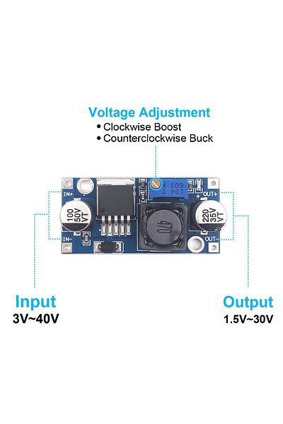 AOKIN 1pcs LM2596 Step Down Module DC to DC Adjustable Buck Converter Voltage Regulator Conversion Powe...