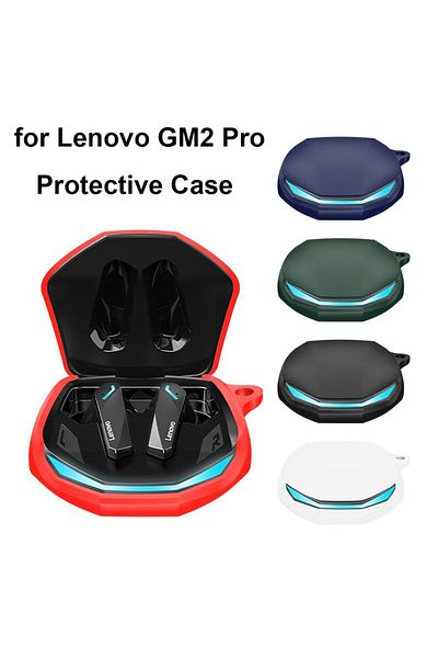 DITIPOO White Headphone Storage Case For Lenovo Gm2 Pro Wireless Headset Cover Silicone Carry Bag Shockproof