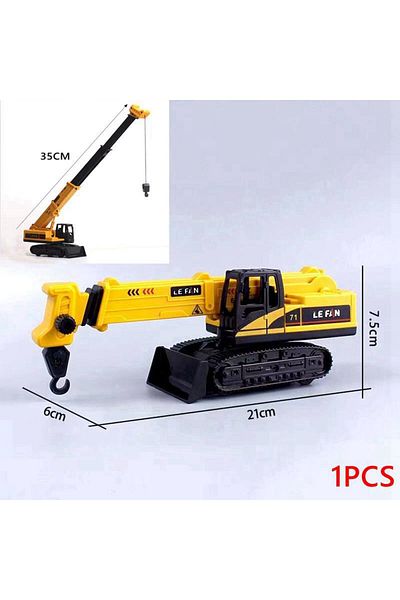 Choice 1pcs Engineering Construction Cake Topper 0-9 Birthday Party Tractor Truck Cake Decor Kids One Year