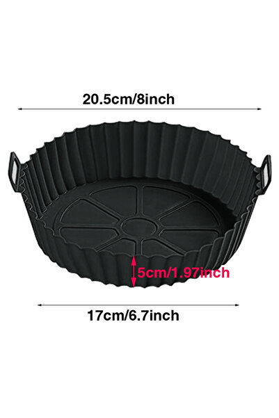 Choice بطانات سيليكون سوداء لمقلاة الهواء، وعاء سيليكون لمقلاة الهواء، بطانات...