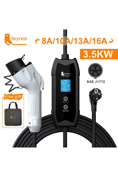 Choice شاحن محمول من النوع 1 feyree EV من النوع 2 / موصل قابس GB/T 16 أمبير 1...