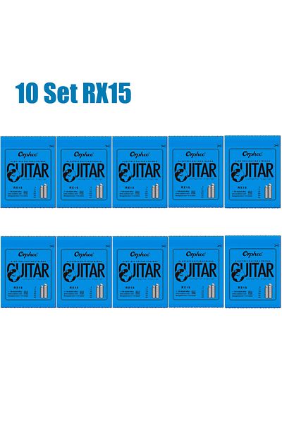 Orphee 10 Set Rx15 10/50 Set Electric Guitar Strings Set Rx Series Hexagonal Carbon Steel 6 String F